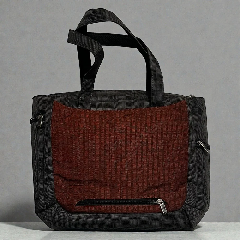 REI Inside Passage Accessory Tote Insulated Padded Tote Bag Maroon Gray 16
